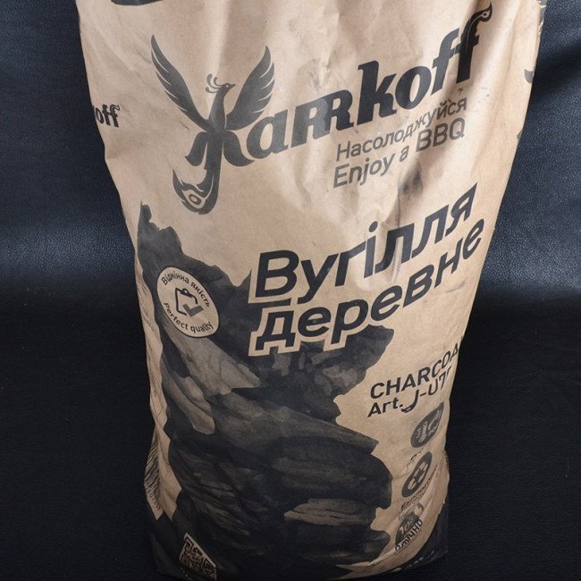 Фото Уголь древесный Jarrkoff J-U70 (10кг) купить в Украине по недорогой цене для рыбалки
