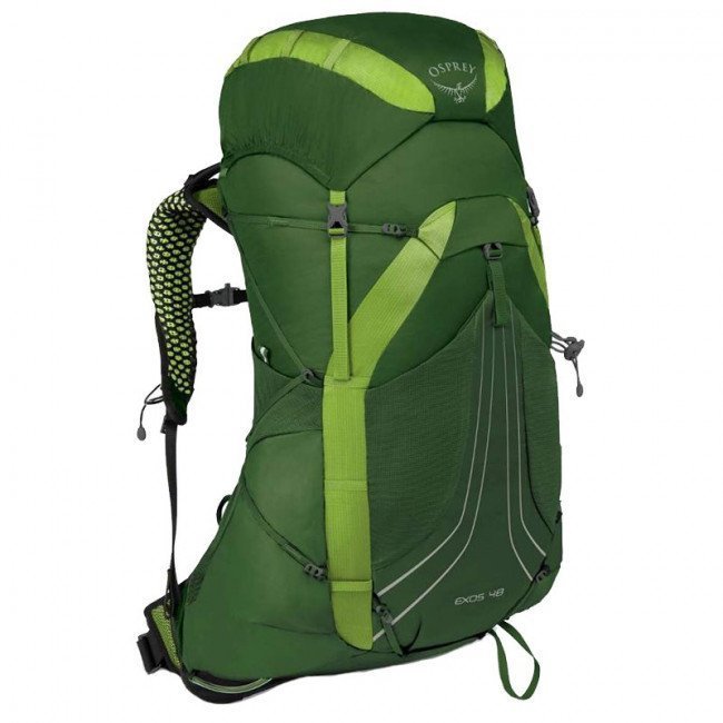 Фото Рюкзак Osprey Exos 48 (45л, р.S), зеленый купить в Украине по недорогой цене для рыбалки Фото Рюкзак Osprey Exos 48 (45л, р.S), зеленый купить в Украине по недорогой цене для рыбалки