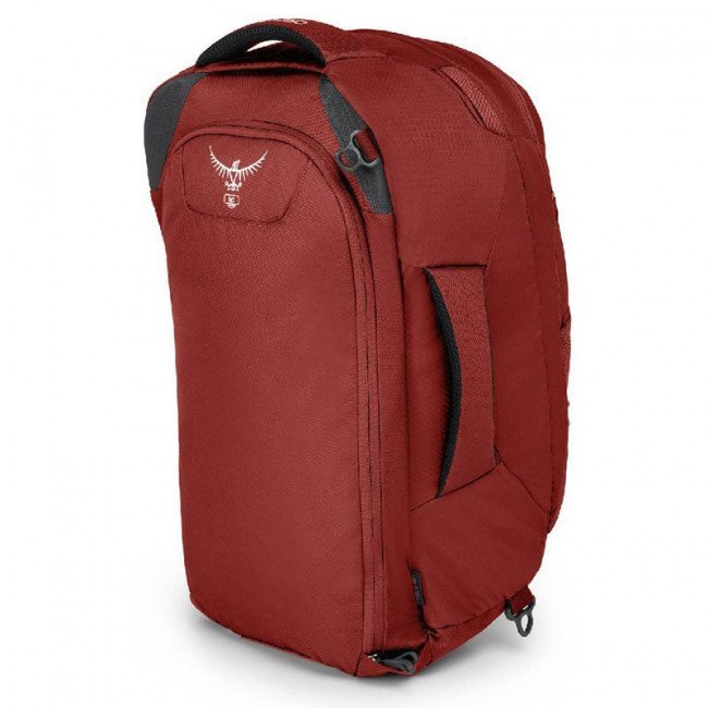 Фото Рюкзак Osprey Farpoint 40 (40л, р.S/M), красный купить в Украине по недорогой цене для рыбалки Фото Рюкзак Osprey Farpoint 40 (40л, р.S/M), красный купить в Украине по недорогой цене для рыбалки