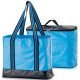 Фото 2 в 1 - термосумка + сумка-чехол КЕМПИНГ Ultra (17л), голубой/черный купить в Украине по недорогой цене для рыбалки