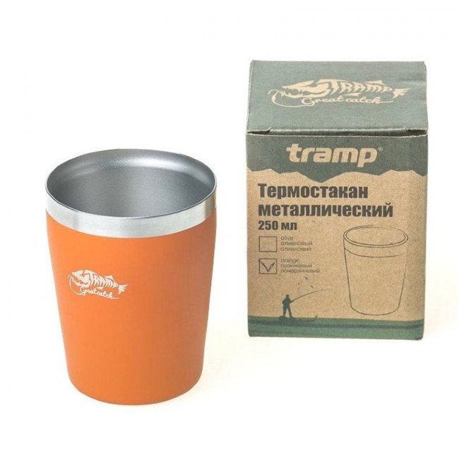 Фото Термостакан Tramp TRC-101 (0.25л), оранжевый купить в Украине по недорогой цене для рыбалки