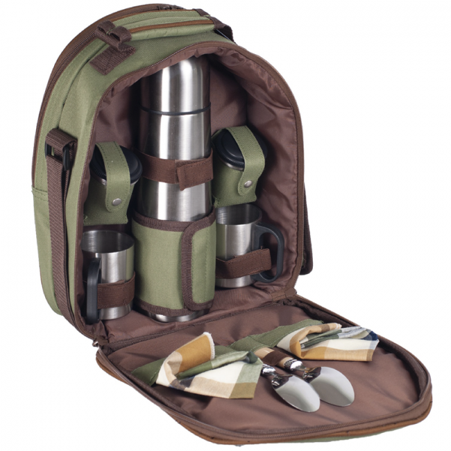 Фото Набор для пикника Ranger Compact (посуда на 2 персоны + сумка с термо-отсеком) купить в Украине по недорогой цене для рыбалки Фото Набор для пикника Ranger Compact (посуда на 2 персоны + сумка с термо-отсеком) купить в Украине по недорогой цене для рыбалки