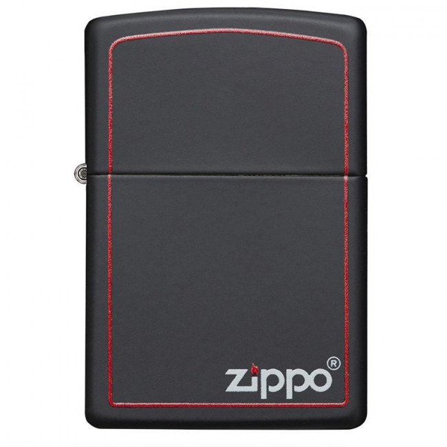 Зажигалка Zippo Black Matte with Border, 218ZB Зажигалка Zippo Black Matte with Border, 218ZB