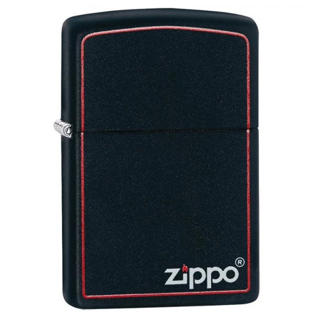 Зажигалка Zippo Black Matte with Border, 218ZB Зажигалка Zippo Black Matte with Border, 218ZB