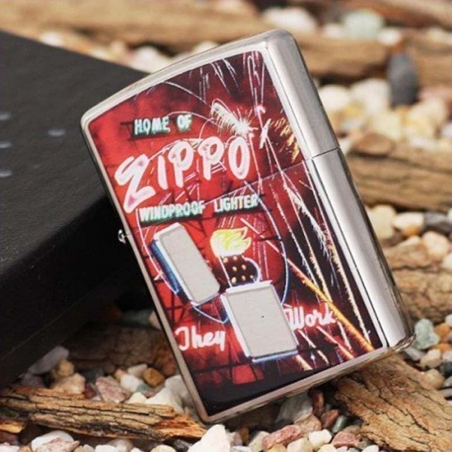 Фото Зажигалка Zippo Neon Sign, 24069 купить в Украине по недорогой цене для рыбалки