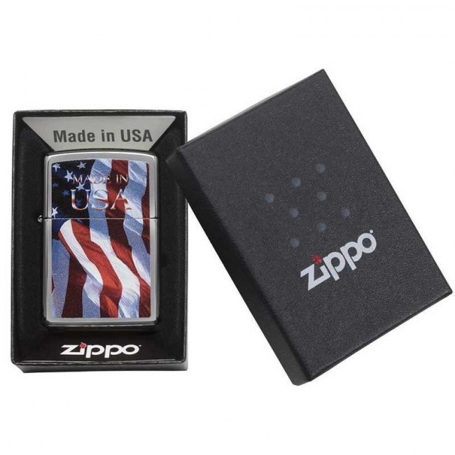 Купить Зажигалка Zippo Made In Usa FLAG, 24797 в Украине и