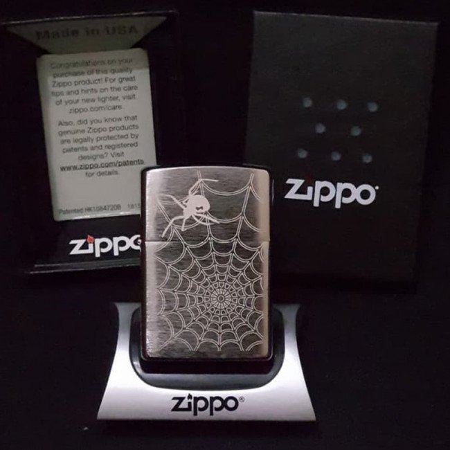 Зажигалка Zippo Spider Web Black Widow, 29534