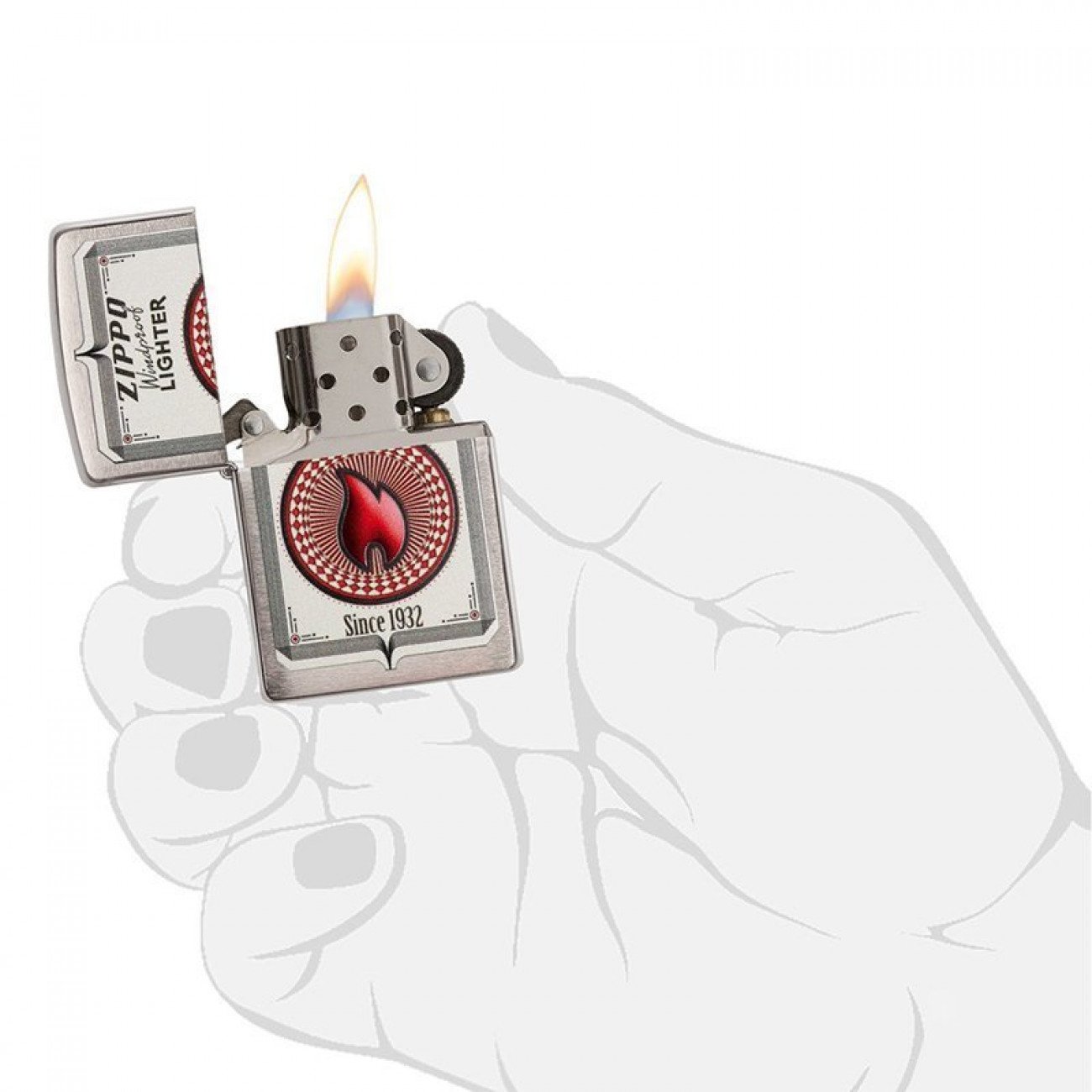 Зажигалка карты. Zippo рука держит карты.