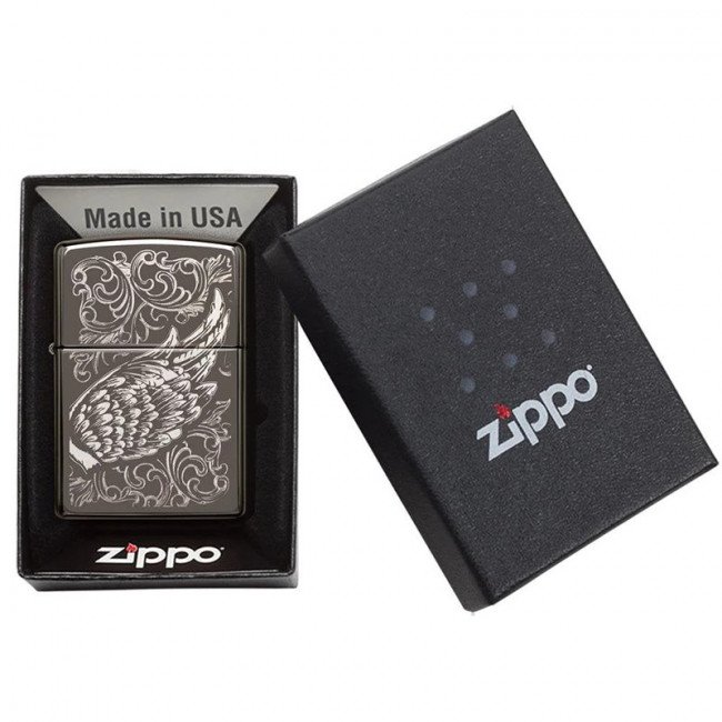 Зажигалка Zippo Filigree Flame and Wing Design, 29881