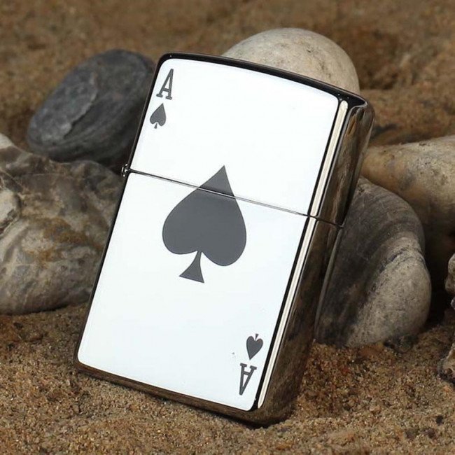 Фото Зажигалка Zippo Lucky Ace, 24011 купить в Украине по недорогой цене для рыбалки Фото Зажигалка Zippo Lucky Ace, 24011 купить в Украине по недорогой цене для рыбалки