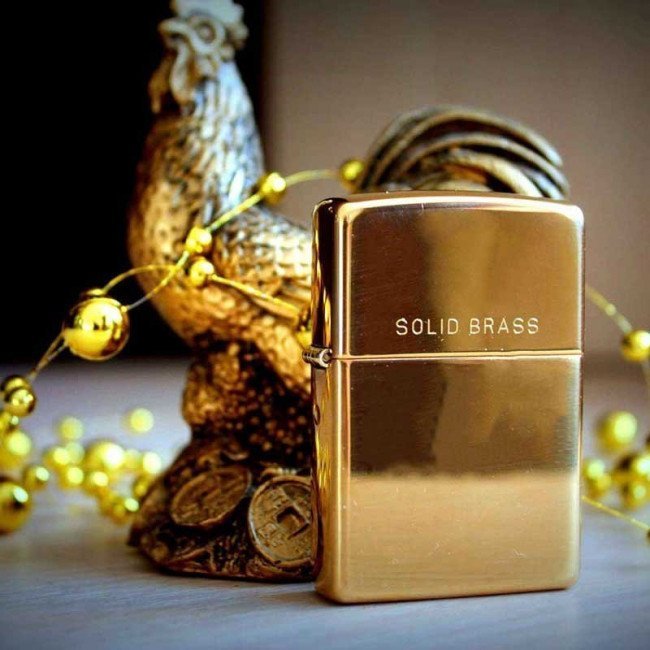 Зажигалка Zippo Reg High Polish Brass, 254