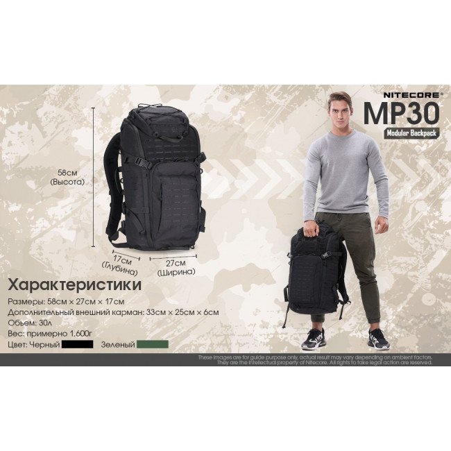 Фото Рюкзак тактический Nitecore MP30 (Cordura 500D), черный купить в Украине по недорогой цене для рыбалки Фото Рюкзак тактический Nitecore MP30 (Cordura 500D), черный купить в Украине по недорогой цене для рыбалки