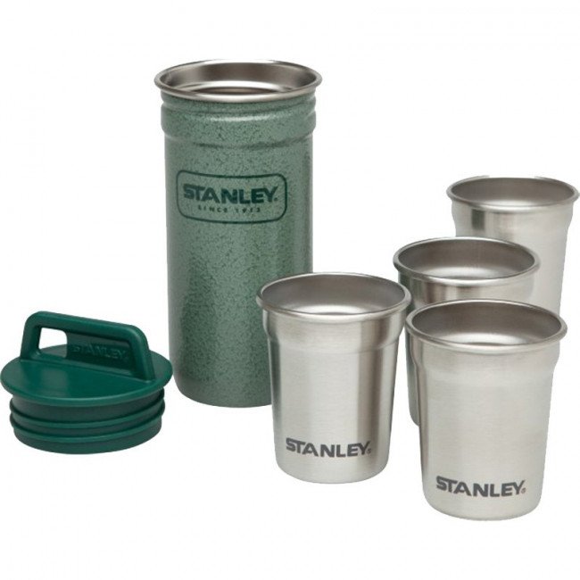 Набор Stanley Adventure Combo (фляга (0,59л) + 4 рюмки), зеленый Набор Stanley Adventure Combo (фляга (0,59л) + 4 рюмки), зеленый