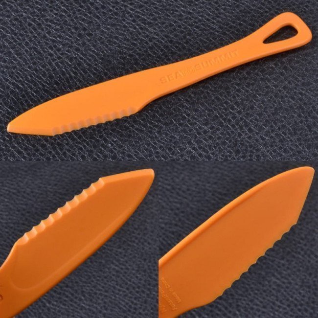 Фото Набор столовых приборов Sea to Summit Delta Cutlery Set, (ложка, вилка, нож), оранжевый купить в Украине по недорогой цене для рыбалки