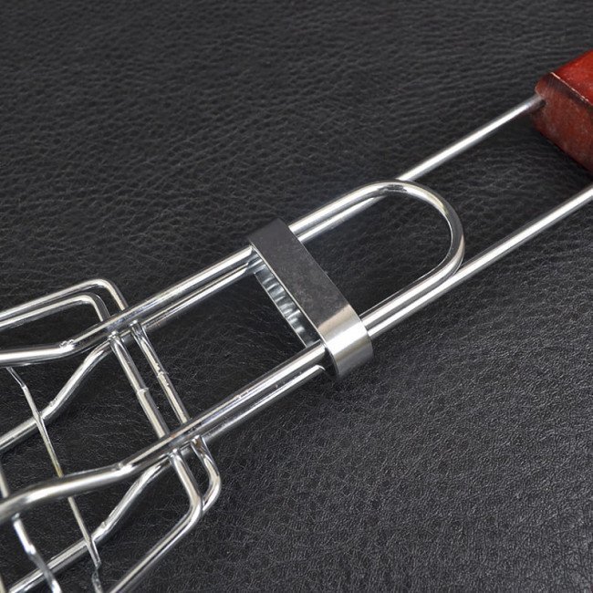 Фото Решетка для гриля (рыбы) двойная GRILL ME BQ-038 (14х40см), хромированная купить в Украине по недорогой цене для рыбалки Фото Решетка для гриля (рыбы) двойная GRILL ME BQ-038 (14х40см), хромированная купить в Украине по недорогой цене для рыбалки