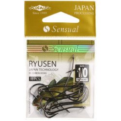 Крючки Mikado SENSUAL RYUSEN W/RING (черный никель) Крючки Mikado SENSUAL RYUSEN W/RING (черный никель)