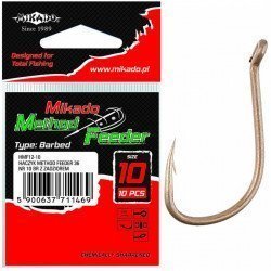 Крючки Mikado Method Feeder 36 (бронзовый) Крючки Mikado Method Feeder 36 (бронзовый)