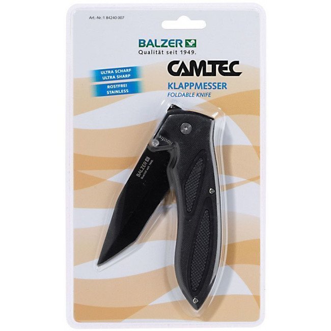 Фото Нож Balzer Foldable Knife 007 10/22см (блистер) купить в Украине по недорогой цене для рыбалки