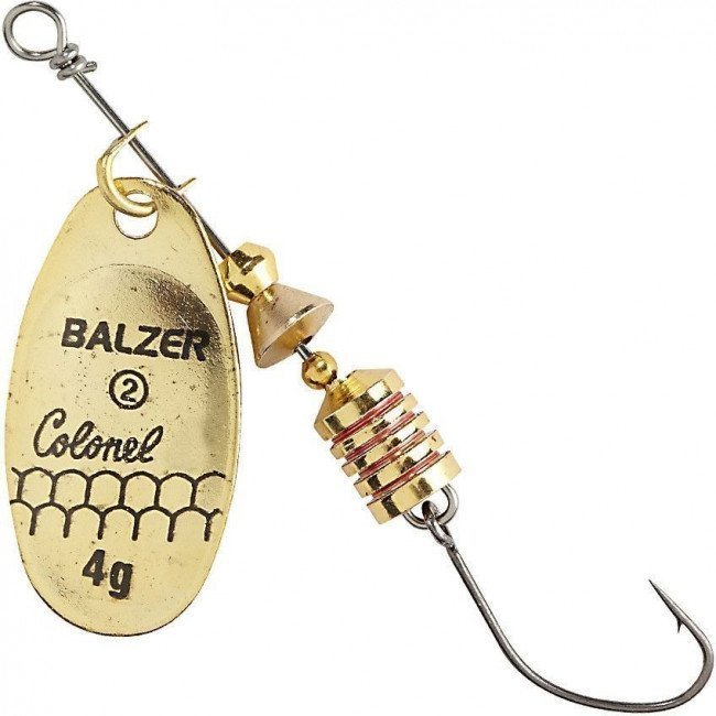 Фото Блесна-вертушка Balzer Colonel Z Single Hook Gold 4 г купить в Украине по недорогой цене для рыбалки