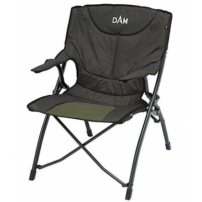 Фото Кресло карповое DAM Foldable Chair DLX Steel 85x50x50cм купить в Украине по недорогой цене для рыбалки