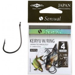 Крючки Mikado SENSUAL KEIRYU W/RING (красный) Крючки Mikado SENSUAL KEIRYU W/RING (красный)